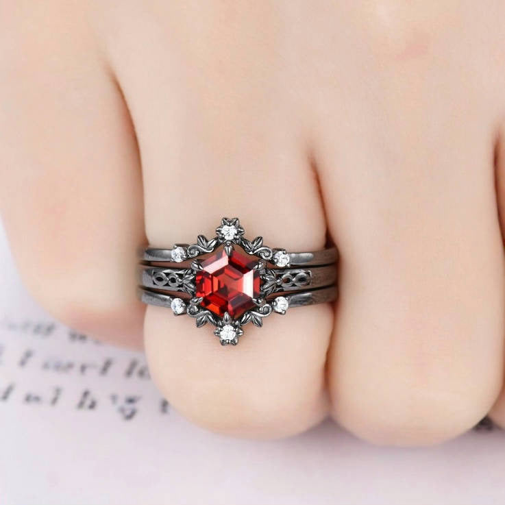 Polygon Zircon Womens Branch Ring