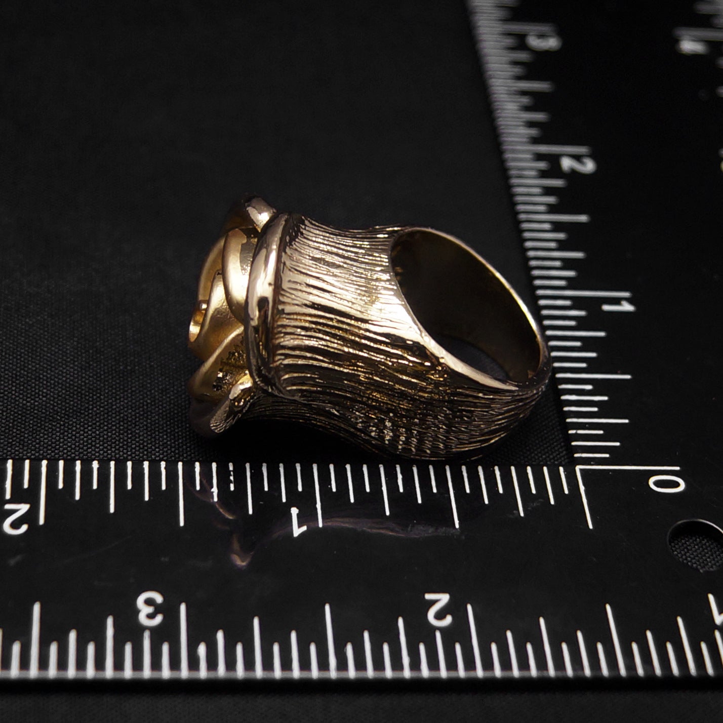 European And American Style Ring Simple Electroplating Real Gold