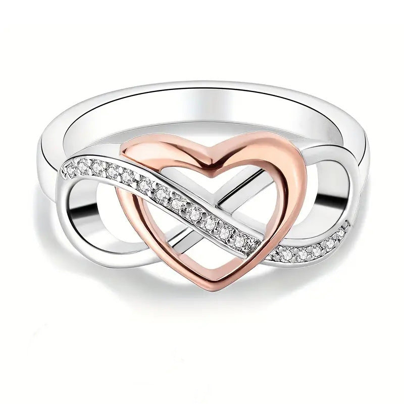 Hollow Love Elegant Two-color Ubimos Ring