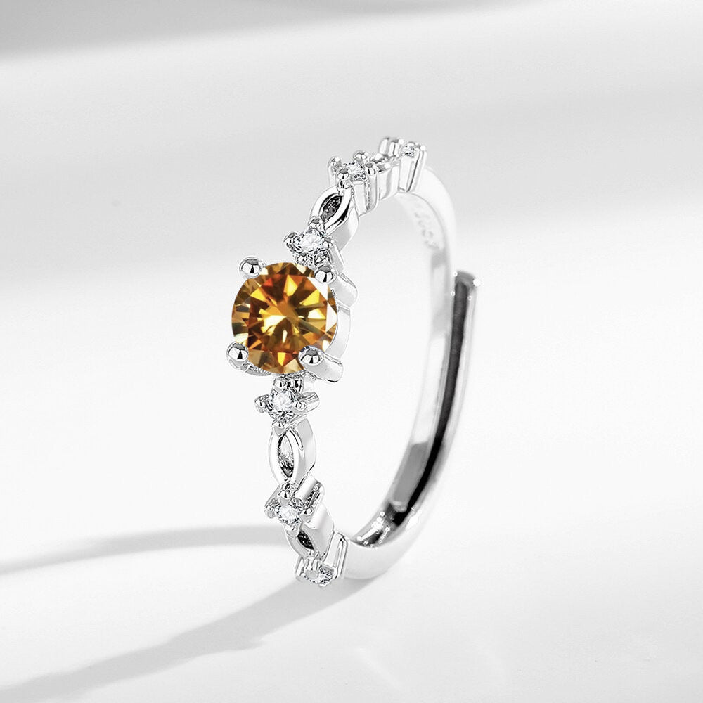 Moissanite Ring Female Ring High-grade Light Luxury