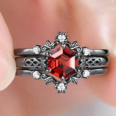 Polygon Zircon Womens Branch Ring