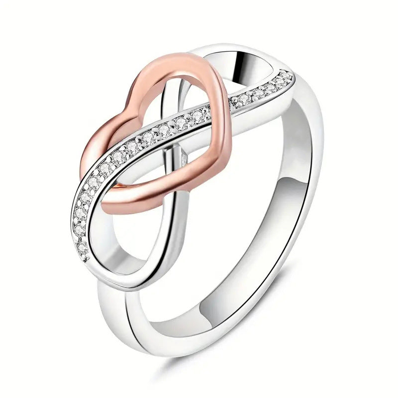Hollow Love Elegant Two-color Ubimos Ring