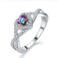 Womens Creative Heart-Shaped Ring