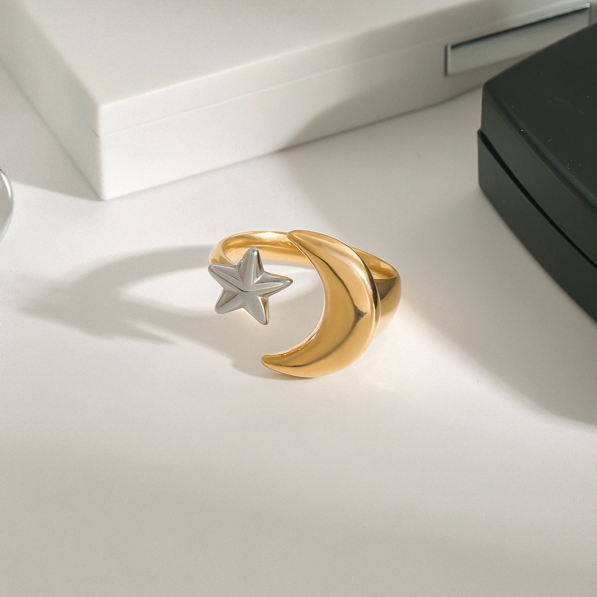 Starry Titanium Steel Ring For Women