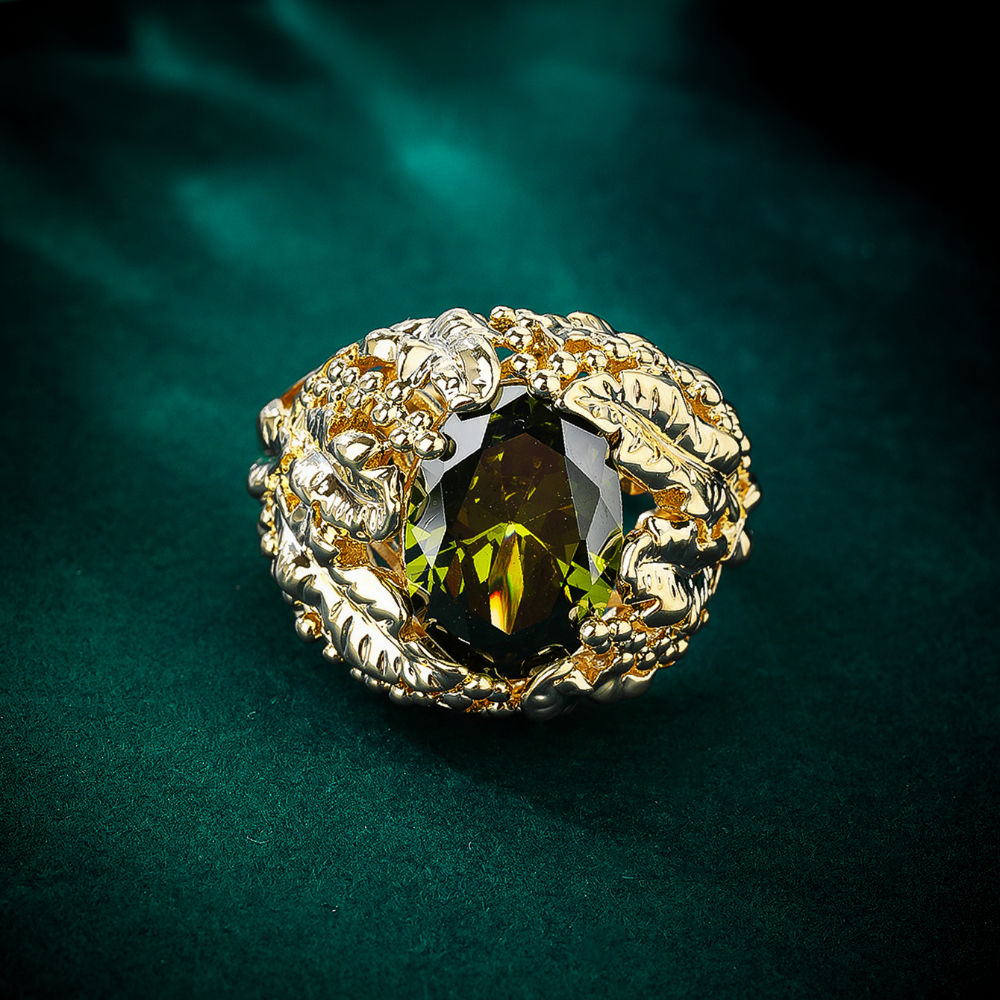 The Latest Trendy Ring Featuring An Oval-cut Cubic Zirconia