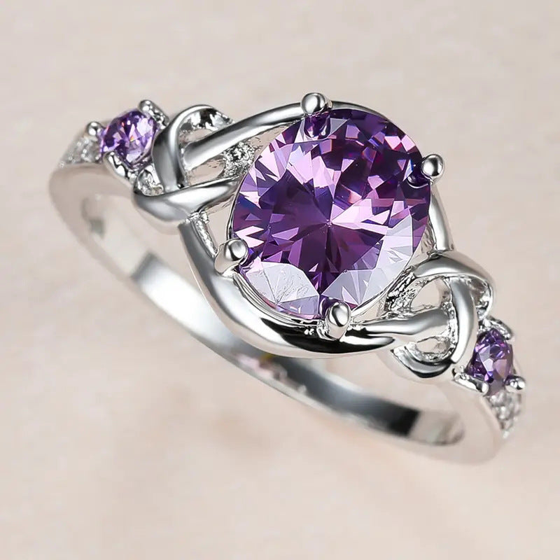 Women's European And American Oval Winding Ring